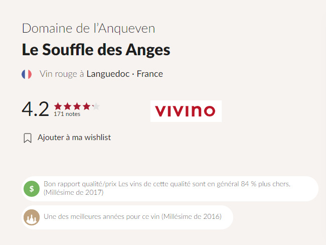 vivino souffle des anges